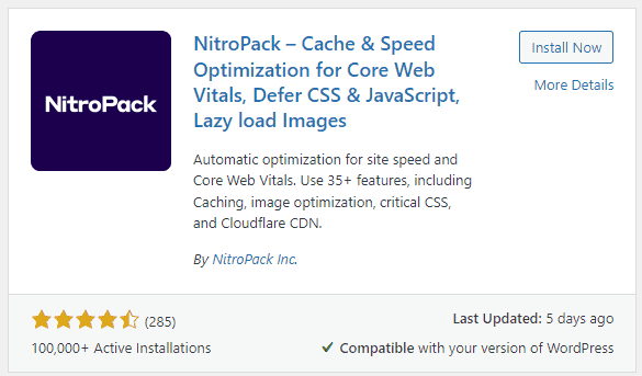 NitroPack WP Plugin 1